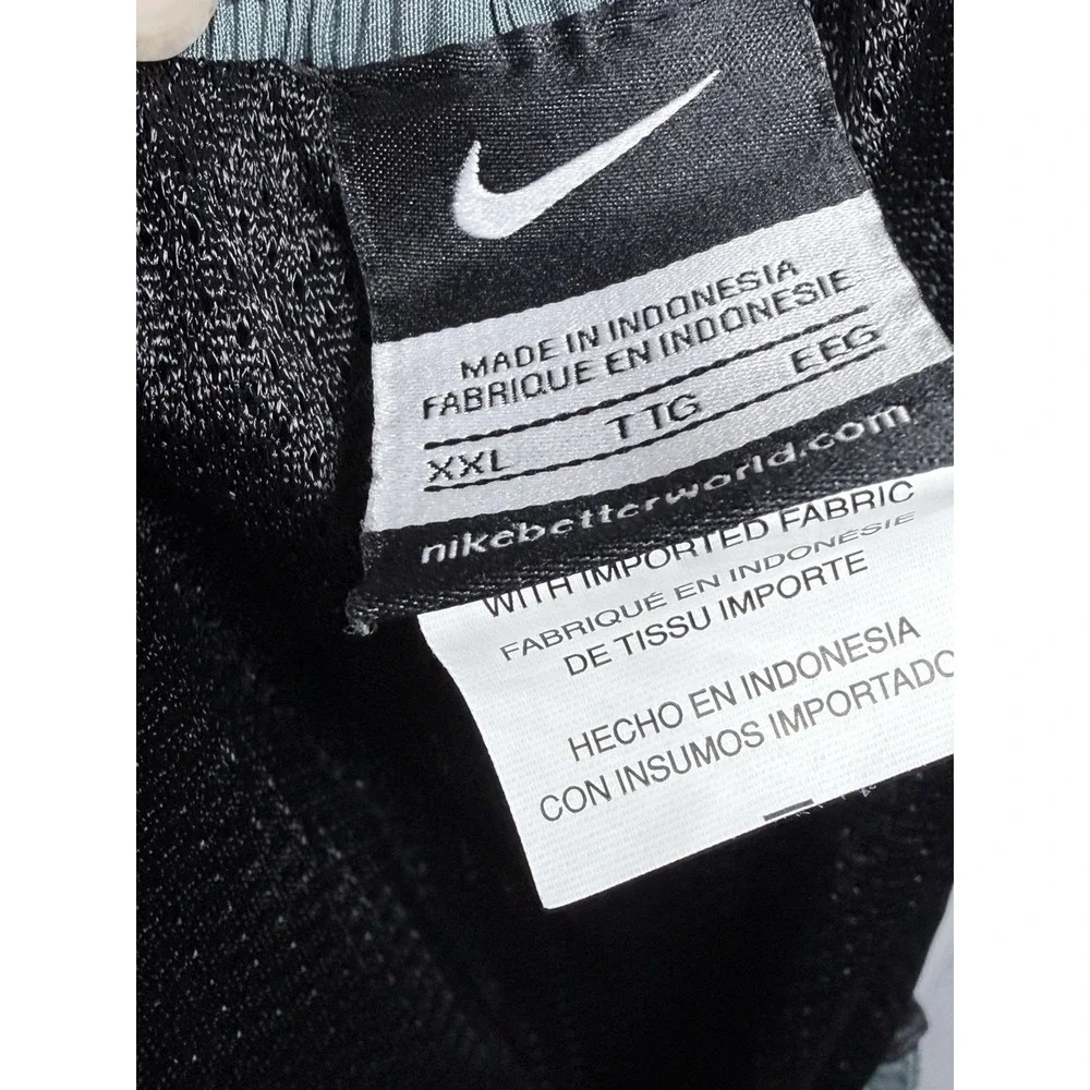 Nike XXL Black Gray Swim Trunks Board Shorts Drawstring‎ Pockets Lined